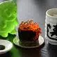 gumyy bear enjoying a sushi meal!