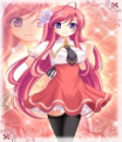 Sweet Pink Anime Girl