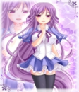 Royal Purple Anime Girl