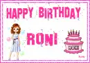 HAPPY BIRTHDAY ... RONI