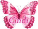 Pink Sparkle Butterfly - Cindi