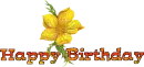 Happy Birthday - Yellow Flower