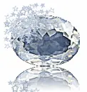 White Glittery Gem