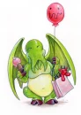 cute kawaii cthulhu