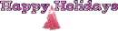 Happy Holidays - Pink Xmas Tree