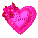 Pink Flower Heart - Cindi