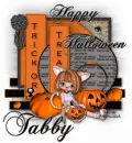Happy Halloween-Trick or Treat-Tabby