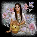 inidan princess in flowers