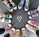 rainbow colors of converse