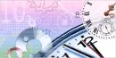 funky clock background
