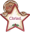 Gingerbread Star Signature - Chrissi