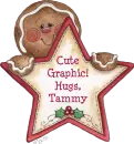 Gingerbread Star - Cute Graphic! Hugs, Tammy