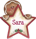 Gingerbread Star Signature - Sara