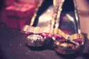 gold shoes