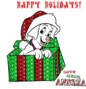 Christmas Dalmation - Andrea