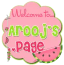 Welcome to Arooj's page