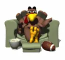 turkey watching football