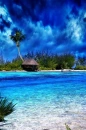 beach with beach house