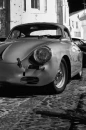 gray vintage car