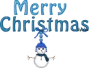Merry Christmas blue