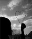 heart black and white