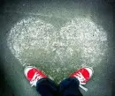 chalk heart w/ converse