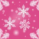 Pink Snowflake Background