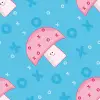 Kawii Mushroom Background