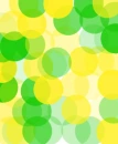 yellow and green polka dots