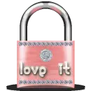 Pink Padlock Love it