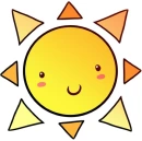 cute sun