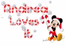 Mickey Mouse with Candy Cane - Andrea loves it