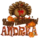 Happy Thanksgiving-Frist name Andrea