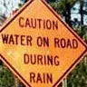 water on road