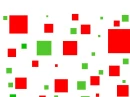 Square = red & green