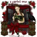 a painted rose