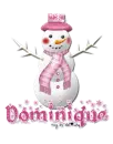 Pink Snowman