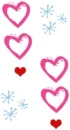 pink and redhearts