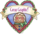 Gingerbread Heart ~ Great Graphic