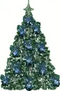 Blue lights tree