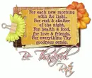Be Thankful - Rita