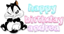 Andrea,Happy Birthday