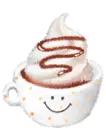 cute cup of cappuchino