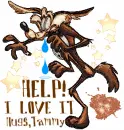 Wiley Coyote ~  Hugs, Tammy