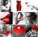 black white and red