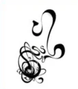 swirly black