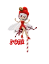 Christmas Jingle Girl Ornament ~ Roni