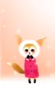 frozen fennec fox