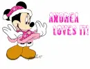 Minnie Mouse Love it