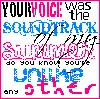 Your Voice Was the Soundtrack of My Summer #2